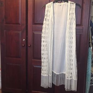 Bohemian fringe vest